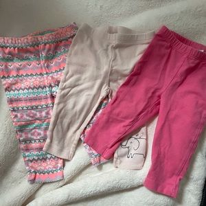 3 pairs of 6 month leggings